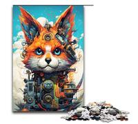 Puzzle da 1000 pezzi per adulti Robot Fox di Splatters Molte nuvole colorate spesse Idee regalo per giocattoli educativi intellettuali decompressivi 75x50 cm