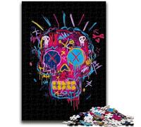 Puzzle da 1000 pezzi per adulti, robot in stile Basquiat, per bambini dai 14 anni in su, interessanti regali per ridurre lo stress per amici e familiari, 50x75cm