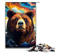 Puzzle da 1000 pezzi per adulti Robot Orso Bruno di Splatters molti puzzle colorati e spessi regalo di compleanno arte murale 75x50 cm