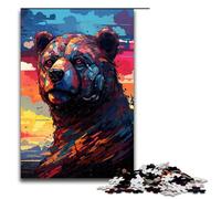 Puzzle da 1000 pezzi per adulti Robot Orso Bruno di Splatters Un sacco di puzzle spessi e colorati un gioco impegnativo Un'opera d'arte adatta per adolescenti dai 14 anni in su Dimensioni 75x50 cm