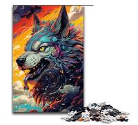 Puzzle da 1000 pezzi per adulti Robot Wolf di Splatters Molte nuvole colorate spesse Idee regalo per giocattoli educativi intellettuali decompressivi 1000 pezzi