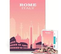 Puzzle da 1000 pezzi per adulti,Roma,design con bordi precisi,gioco di logica,divertimento e relax,regalo perfetto per le festività (50x75cm)