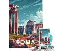 Puzzle da 1000 pezzi per adulti Roma Foro Romano Divertimento a casa attività pratiche per tutta la famiglia gioco di puzzle per maggiori di 14 anni (38x52cm)