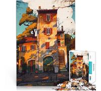 Puzzle da 1000 pezzi per adulti Roma vecchia illuminazione stradale Giochi educativi fai da te perché è ideale come regalo per tutta la famiglia 70x100cm