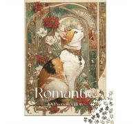 Puzzle Da 1000 Pezzi Per Adulti Romantic Cat Art Print-2 Puzzle Per Adulti Giochi Divertenti Ma Divertenti E Umoristici Regali Di Natale E Compleanno 52x38cm/1000pcs
