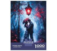 Puzzle Da 1000 Pezzi Per Adulti Romantic Couple Under Streetlight Puzzle Per Adulti Gioco Rompicapo Difficile Sfida Educativa Difficile 38x26cm/1000pcs