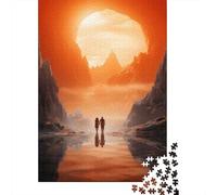 Puzzle Da 1000 Pezzi Per Adulti Romantic Sunset Hike Puzzle Per Adulti Giochi Rilassanti Regali Per Donne Divertimento A Casa Attività, 70x50cm/1000pcs