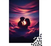 Puzzle Da 1000 Pezzi Per Adulti Romantic Sunset Silhouette-2 Puzzle Per Adulti Gioco Per Famiglie Decorazione Per La Casa Regali Di Compleanno E Unici 52x38cm/1000pcs
