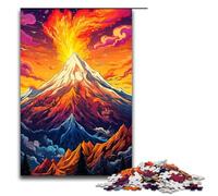 Puzzle da 1000 pezzi per adulti rompicapo con strana eruzione vulcanica regalo di Natale e compleanno 75x50 cm