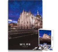 Puzzle da 1000 pezzi per adulti, rompicapo di Milano, giochi per famiglie, giocattoli antistress, migliora la memoria, dimensioni 50x75cm