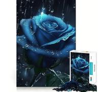 Puzzle da 1000 pezzi per adulti,rosa blu,incastro perfetto,gioco di logica,regalo per rilassarsi,ideale per compleanni e divertimento 38x52cm