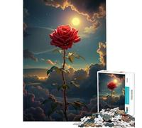 Puzzle da 1000 pezzi per adulti "Rosa nel cielo" - Sfida per l'intelligenza - Giocattolo avvincente - Giochi rilassanti - Educativo - Regalo di compleanno (Dimensioni 38x26cm)