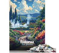 Puzzle da 1000 pezzi per adulti Rotorua Nuova Zelanda Paesaggio Arte Puzzle Puzzle di cartone Gioco educativo Sfida Giocattolo 38x26cm/1000 pezzi