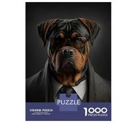 Puzzle Da 1000 Pezzi Per Adulti Rottweiler Mafia Boss Puzzle Per Adolescenti Gioco Rompicapo Decorazione Per La Casa È Ideale Come Regalo 38x26cm/1000pcs