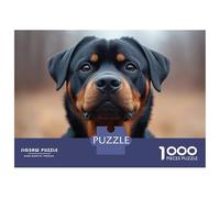 Puzzle Da 1000 Pezzi Per Adulti Rottweiler Portrait Puzzle Per Adolescenti Gioco Rompicapo Migliora La Memoria Sfida Educativa 70x50cm/1000pcs