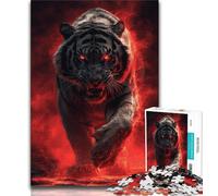 Puzzle da 1000 pezzi per adulti Ruby Black Tiger 1000 pezzi per adolescenti rafforza l'amore tra coppie dai 14 anni in su 38x26cm