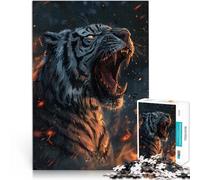 Puzzle da 1000 pezzi per adulti Ruggito della tigre per il giocattolo di sfida del gioco educativo Lista dei desideri con Babbo Natale 75x50cm