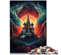 Puzzle da 1000 pezzi per adulti Russia Piazza Rosso Giocattoli Anti-Stress 19,7 "x 29,5" è ideale come Regalo per tutta la famiglia