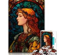 Puzzle da 1000 pezzi per adulti "Sacerdotessa Maya", stimolanti giochi di attività per famiglie, giocattolo fai da te per decorazioni murali per la casa (38x26cm)
