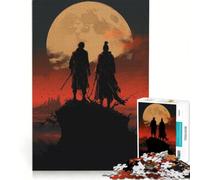 Puzzle da 1000 pezzi per adulti, Saga dei Samurai della Luna Piena, giochi educativi, attività divertenti da fare a casa, ideale per compleanni e Natale 38x26cm