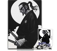 Puzzle da 1000 pezzi per adulti, Samurai con due spade, gioco educativo e divertente, perfetto come regalo premuroso per ogni occasione, dimensioni 38x52cm