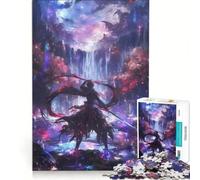 Puzzle da 1000 pezzi per adulti Samurai del Mondo gioco interattivo antistress compleanno e Natale 38x52cm