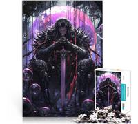 Puzzle da 1000 pezzi per adulti Samurai giapponese fantasy oscuro apprendimento educativo Ogni pezzo è unico - Gioco divertente e stimolante per tutta la famiglia 52x38cm