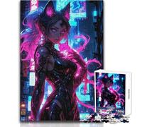 Puzzle da 1000 pezzi per adulti Samurai Girl Japan, gioco educativo magico ma divertente e umoristico, regalo per donne e uomini (dimensioni 38x52cm)