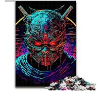 Puzzle da 1000 pezzi per adulti Samurai in legno, regalo perfetto per bambini dai 14 anni in su, 50x75cm, divertente lavoretto per famiglie, perfetto per compleanni e feste