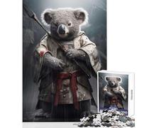 Puzzle da 1000 pezzi per adulti Samurai Koala giocattoli antistress regali per donne e uomini gioco educativo interazione genitore-figlio dimensioni 38x26cm