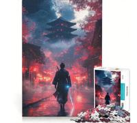 Puzzle da 1000 pezzi per adulti: Samurai nella città rossa gioco educativo analisi e logica sfida unica 50x75cm