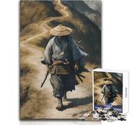 Puzzle da 1000 pezzi per adulti Samurai sul sentiero di montagna Rilassante e calmante Hobby da interno Giocattolo per il tempo libero dalla vestibilità perfetta e precisa Dimensioni 50x75cm