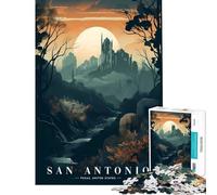 Puzzle da 1000 pezzi per adulti San Antonio sfida educativa antistress gioco educativo adatto a persone dai 14 anni in su (50x75cm)
