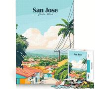 Puzzle da 1000 pezzi per adulti,San José,Costa Rica Giunzioni lisce,divertente puzzle logico,gioco casual,scena natalizia (38x52cm)