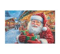 Puzzle Da 1000 Pezzi Per Adulti Santa Claus 1000 PCS 75x50cm Adatto Ai Bambini Ottimo Per Interazione Genitori-Figli Migliora Concentrazione Dei Bambini