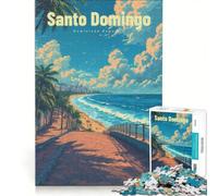 Puzzle da 1000 pezzi per adulti, Santo Domingo Malecon, gioco interattivo, allena la mente e la mano, ogni pezzo è unico 50x75cm