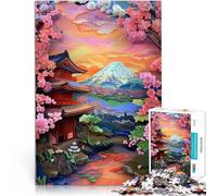 Puzzle da 1000 pezzi per adulti Santuario di Sakura Giocattoli educativi per l'apprendimento Giochi per famiglie Compleanno e regali unici 75x50cm