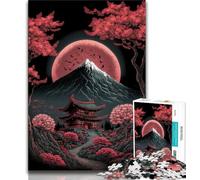 Puzzle da 1000 pezzi per adulti, santuario giapponese, giochi educativi, decorazione per la casa, adatto per la decorazione della scrivania (dimensioni 38x26cm)