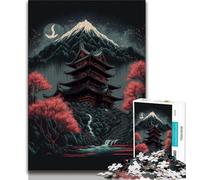 Puzzle da 1000 pezzi per adulti, santuario giapponese per adolescenti, 1000 giocattoli educativi, ideale come regalo per tutta la famiglia (38x26cm)