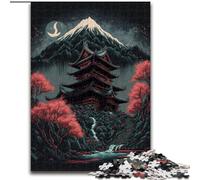 Puzzle da 1000 pezzi per adulti, santuario giapponese, puzzle in cartone, dimensioni 26x38cm, regalo per sfidare la mente, attività educativa per adolescenti