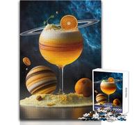 Puzzle da 1000 pezzi per adulti Saturn Cocktail, perfetto per trascorrere ore tranquille e di svago, giocattolo da gioco di alta qualità con taglio preciso, dimensioni 38x26cm