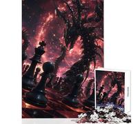 Puzzle da 1000 pezzi per adulti scacchiera con draghi giocattoli per la decorazione della casa regali di Babbo Natale segreto gioco pratico allena il tuo cervello e le tue mani dimensioni 38x52cm