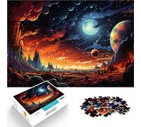 Puzzle da 1000 pezzi, per adulti, scena notturna, gioco di pensiero, per alleviare lo stress, adatto per adolescenti dai 14 anni, 50 x 75 cm