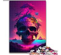 Puzzle da 1000 pezzi per adulti scheletro dell'isola in legno divertente regalo e attività per la casa 50x75cm rompicapo gioco per adulti attività interattiva per famiglie