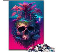 Puzzle da 1000 pezzi per adulti scheletro dell'isola in legno rompicapo ad alta difficoltà per adolescenti 50x75cm idea regalo di compleanno gioco rompicapo impegnativo.