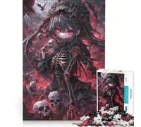 Puzzle da 1000 pezzi per adulti, scheletro gotico, ragazza diavolo, gioco manuale, corsa di velocità, con pezzi completamente ad incastro di forma casuale 38x52cm