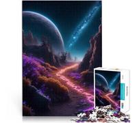 Puzzle da 1000 pezzi per adulti Scia al neon nello spazio Giocattoli Giochi Educativi Antistress Migliorare l'amore tra le coppie 70x100cm