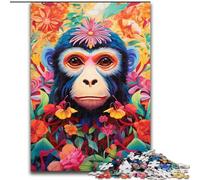 Puzzle da 1000 pezzi per adulti, scimmia nella giungla colorata, puzzle da 1000 pezzi, regalo per la casa, gioco rompicapo (dimensioni 26x38cm)