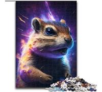 Puzzle da 1000 pezzi per adulti, scoiattolo colorato in legno, regalo perfetto per genitori, amanti, amici - età 14+ 50x75cm per gioco interattivo per famiglie