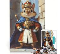 Puzzle da 1000 pezzi per adulti, Scoiattolo Guardia Reale, gioco rompicapo, difficile, per rafforzare l'amore tra le coppie 50x75cm